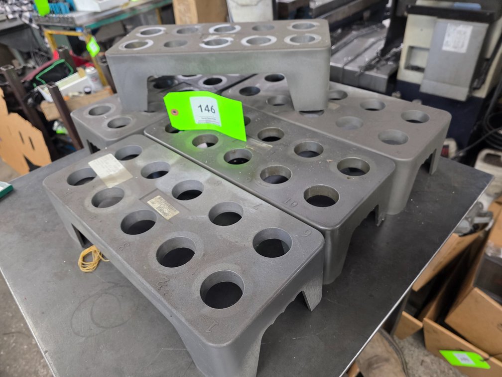 (5) 10-Position 40-Taper Tool Holder Stands.