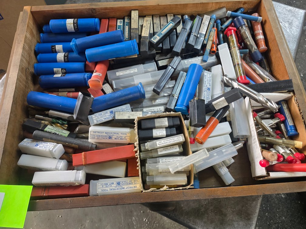 Massive Group of Assorted Endmills.