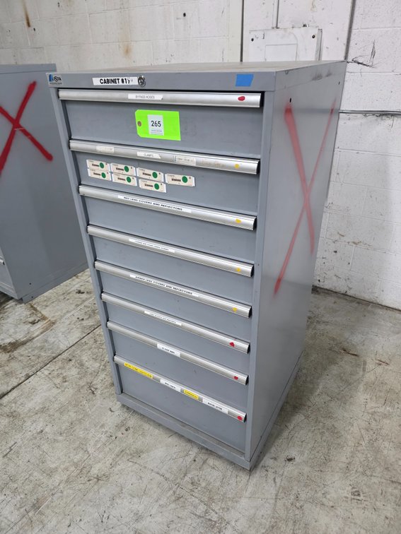 Lista 8-Drawer Cabinet with Contents