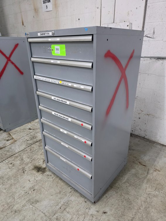 Lista 8-Drawer Cabinet with Contents