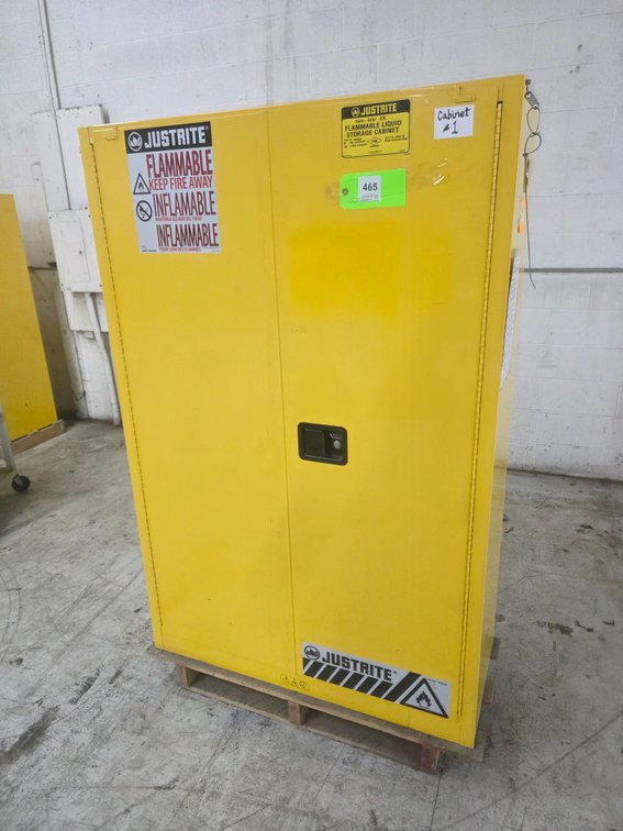 Justrite p/n: 894530, 60-Gallon Flammable Storage Cabinet.