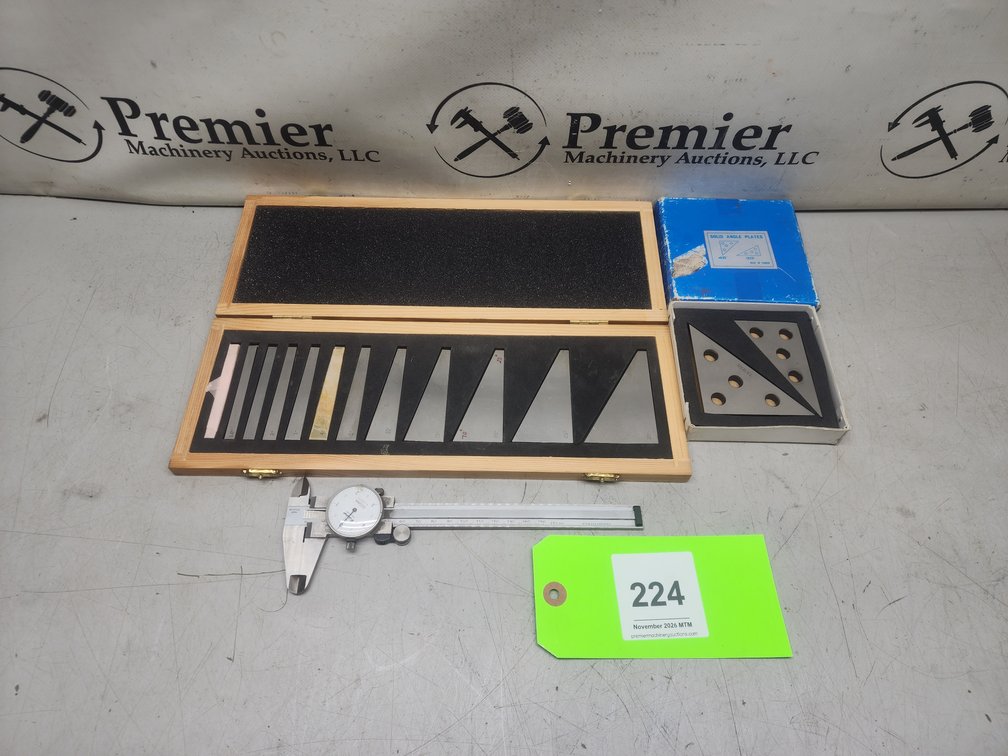 Angle Blocks & Mitutoyo Metric Caliper.
