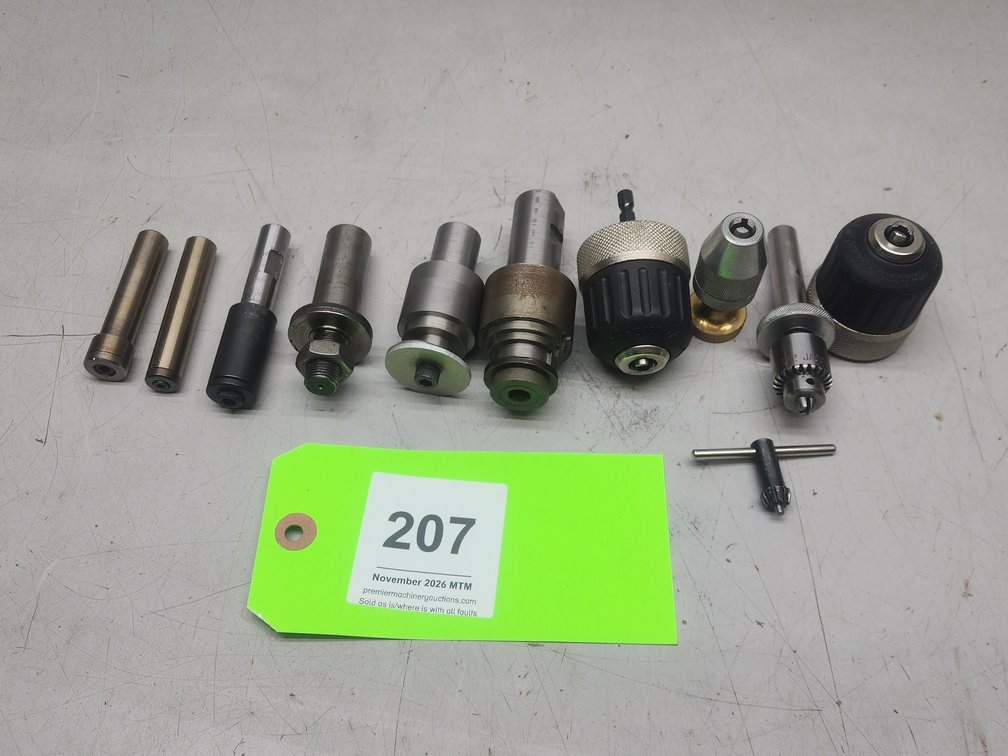 Assorted Saw Arbors & Chucks.