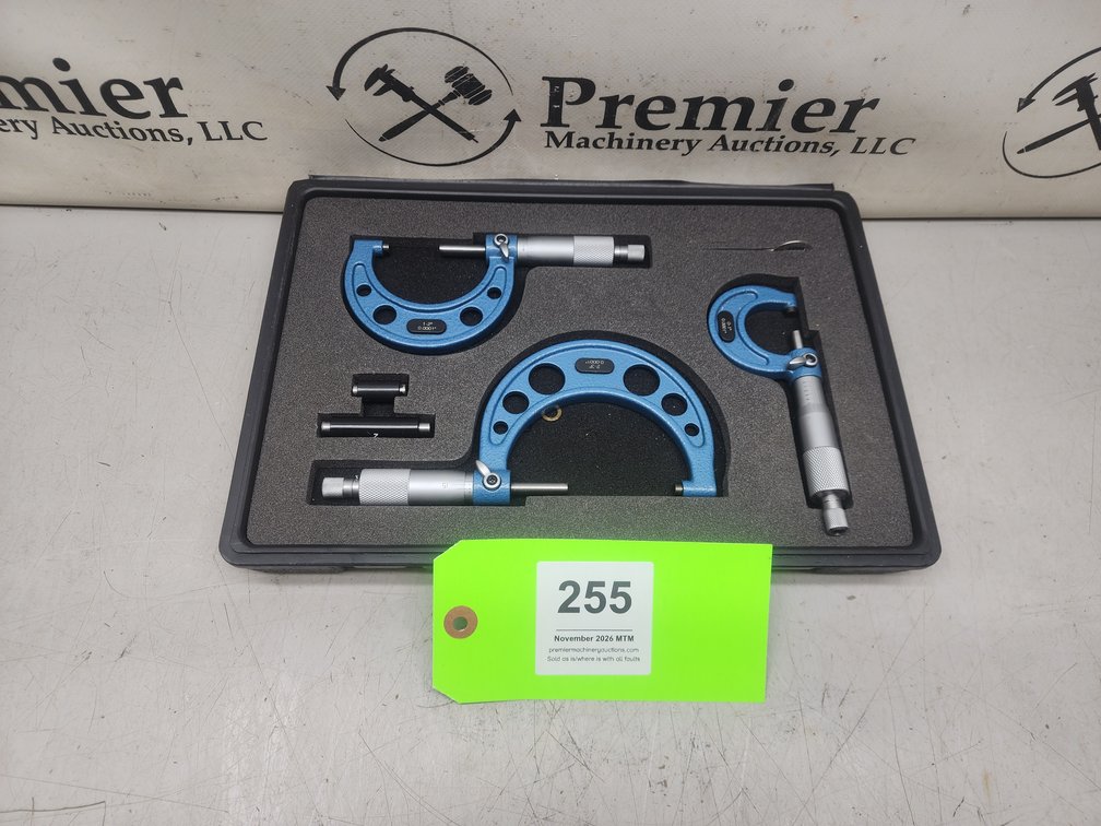 (3) Piece Micrometer Set