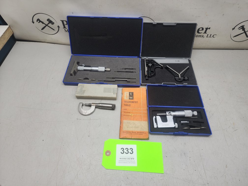 Assorted Micrometers & More.