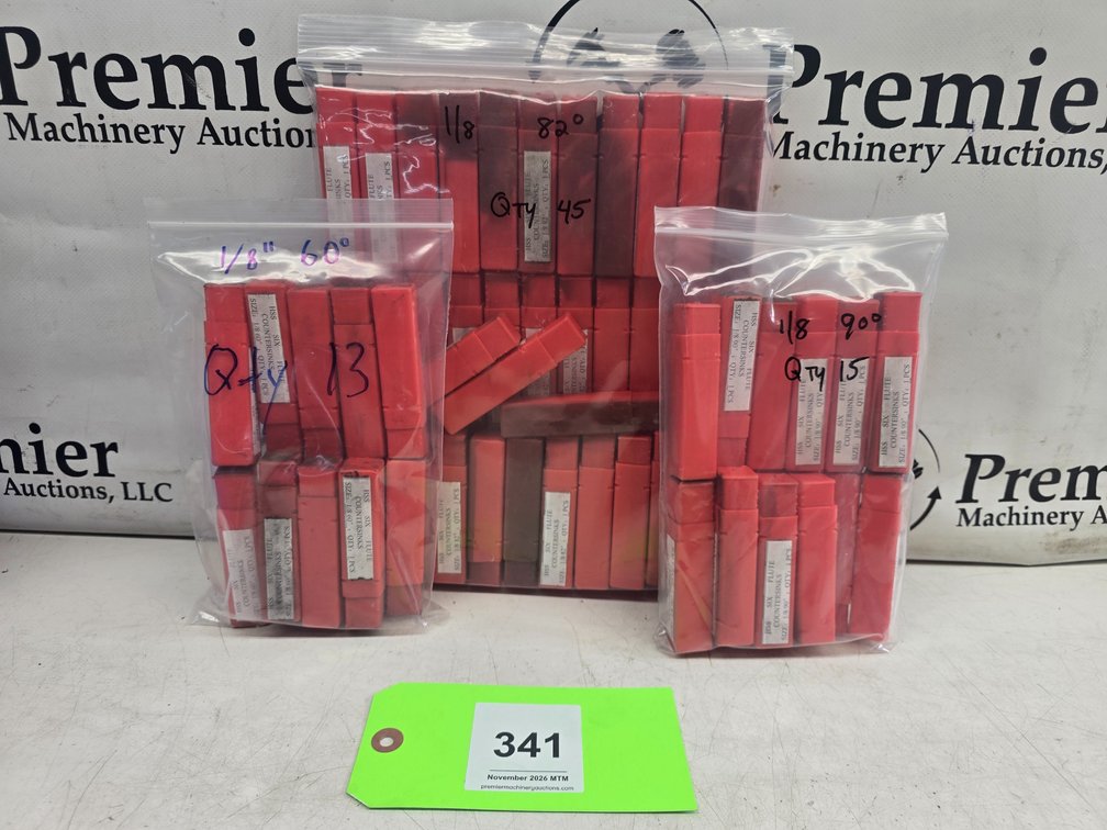 Countersinks, 1/8", 60° - 90°.