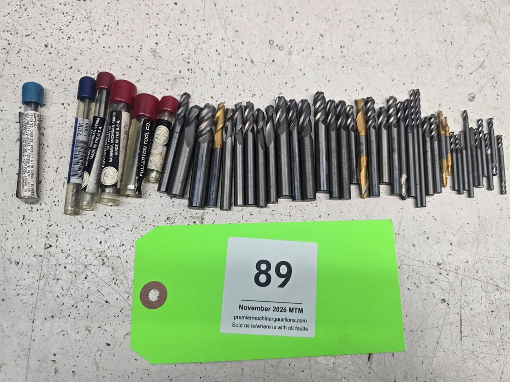 (44) Carbide Endmills 1/8" to 3/8"