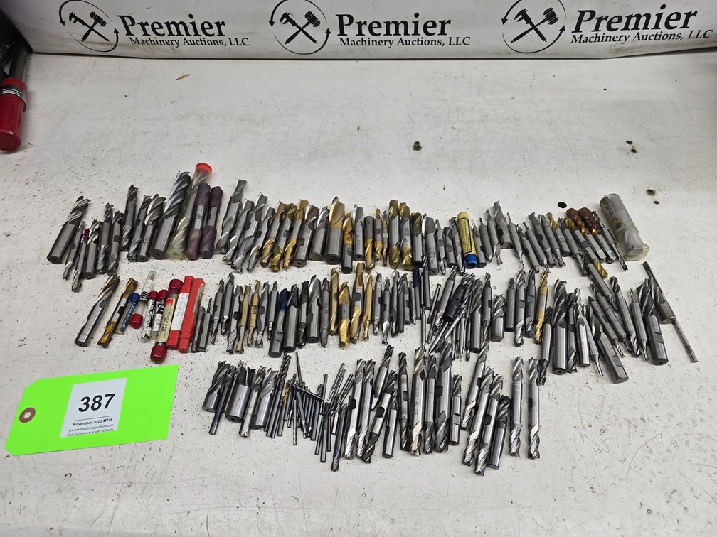 Assortment of Endmills 1/8" to 3/4"