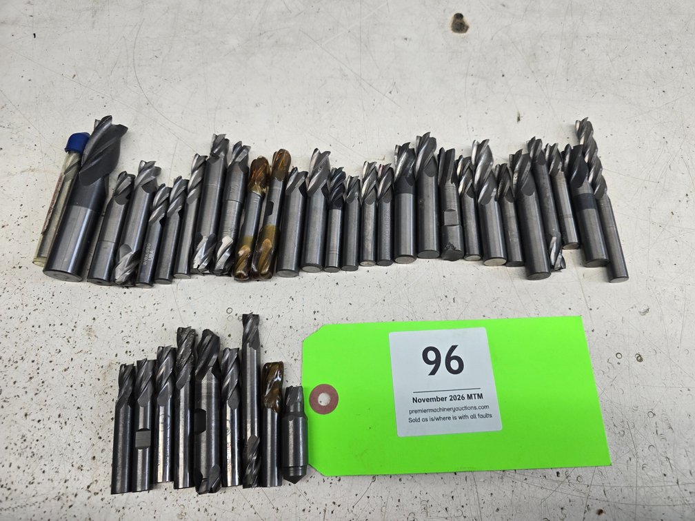 (36) Carbide Endmills 3/8" to 3/4"