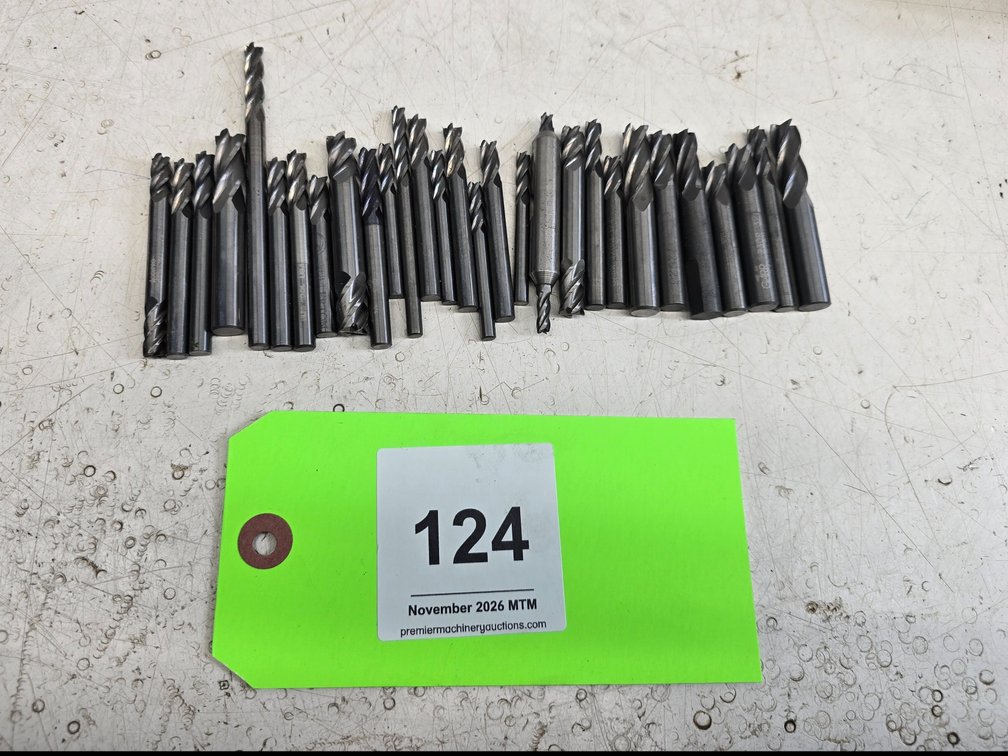 (29) Carbide Endmills 3/16" to 3/8"