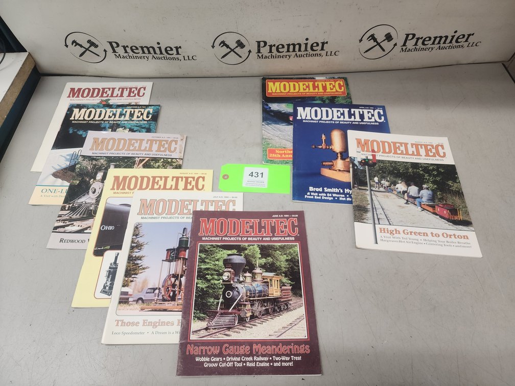 (9) Issues of MODELTEC Magazine.