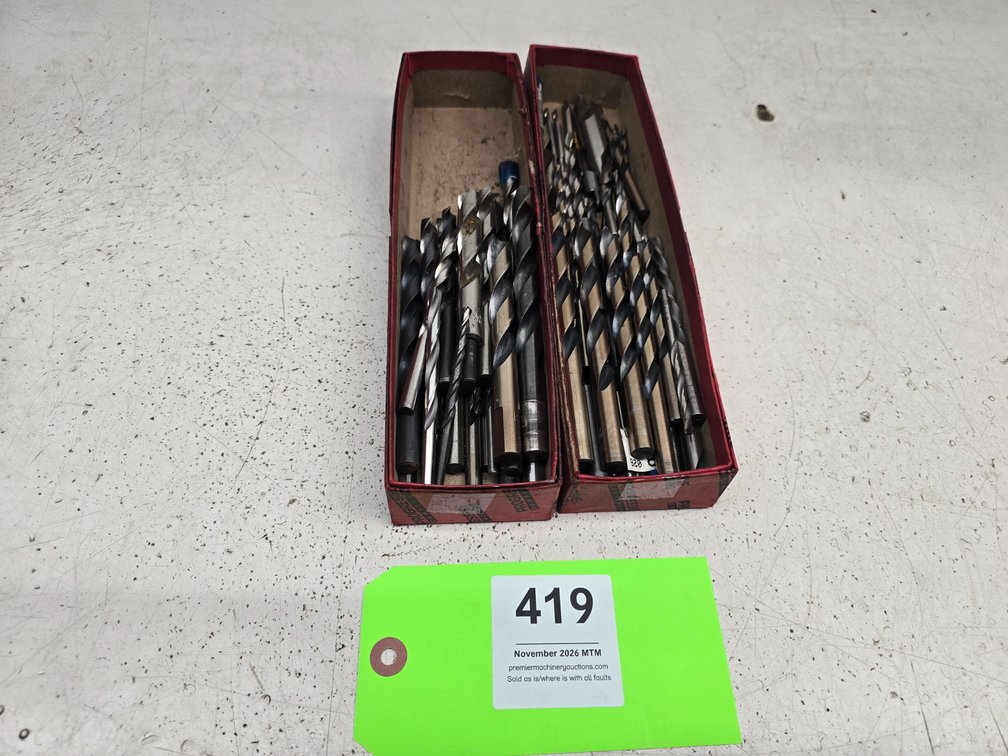 Assortment of Drill Bits 1/2" to 9/64"