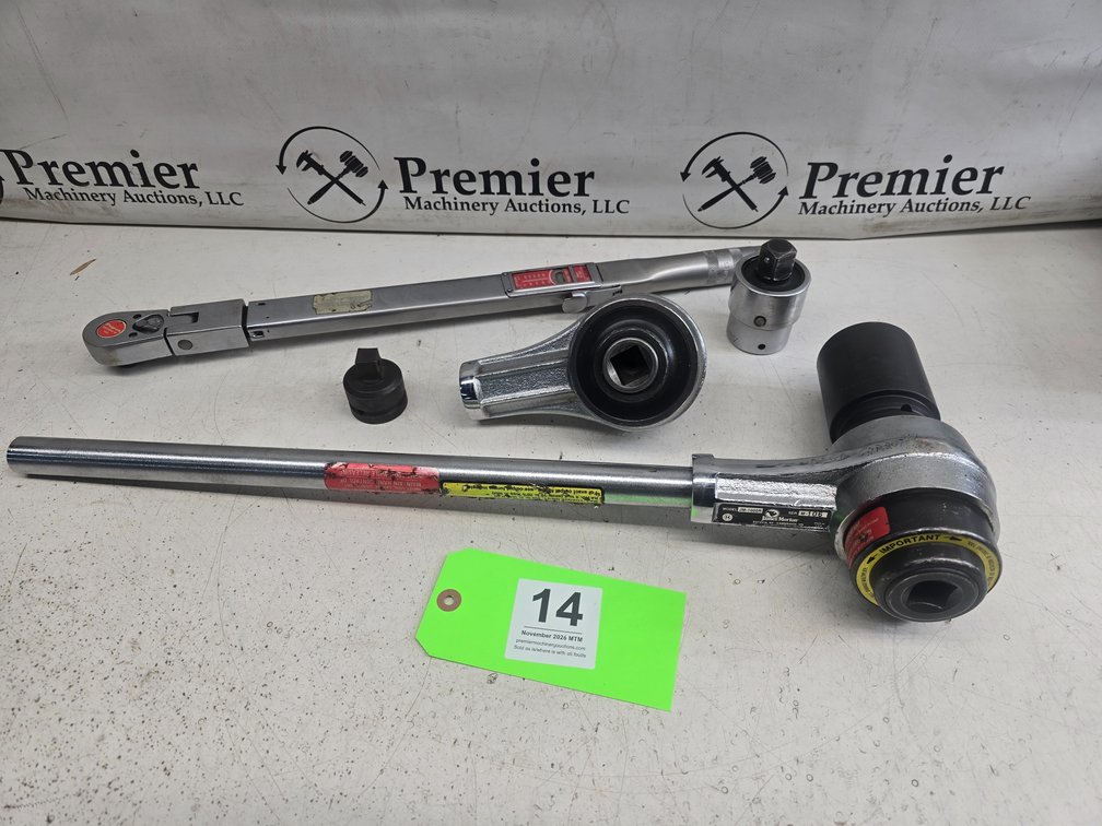 Torque Wrenches Including James Morton No. JM-1000R and Snap-on No. TQR 250A