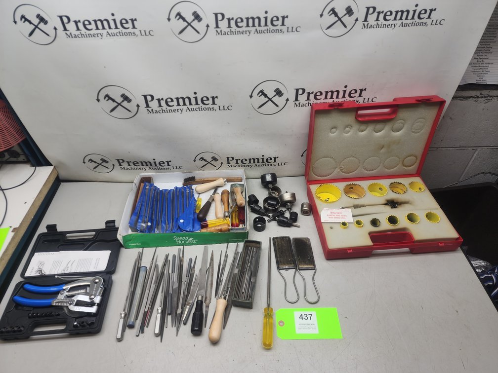 Assorted Files & Hole Saws.