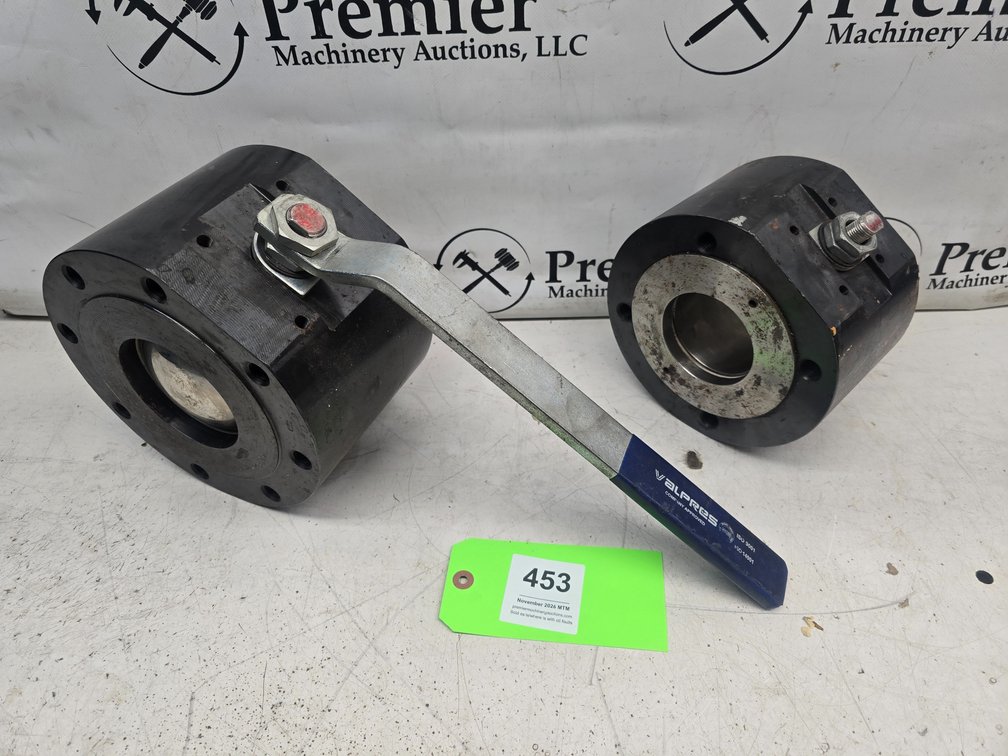 Valpres No. 720017 DN100 Industrial Ball Valve and Valpres No. 720017 DN80 Industrial Ball Valve No Handle.