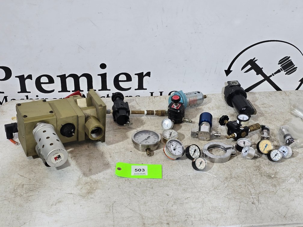 Pneumatic Valves, Regulators, and Pressure Gauges