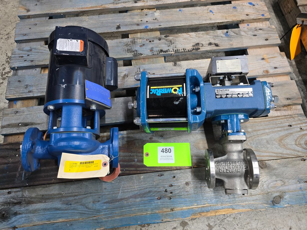 Pick Heaters No. 3082K103 Condensate Pump and DeZURIK No. 9710394R001 Valve.