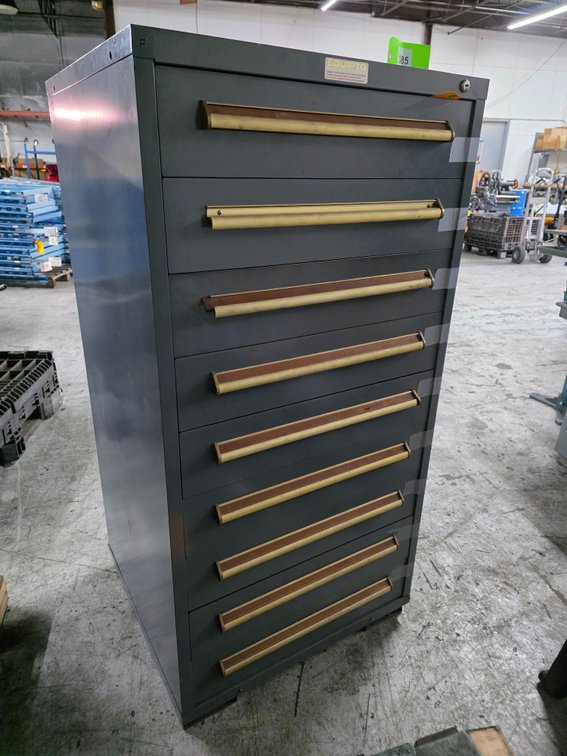 Equipto 9-Drawer Tooling Cabinet.