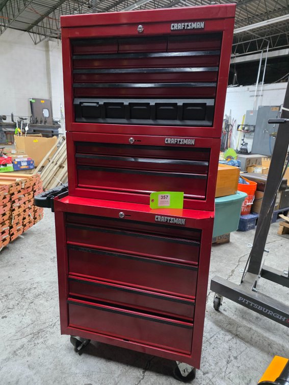 Craftsman 3-Piece Rolling Tool Box.