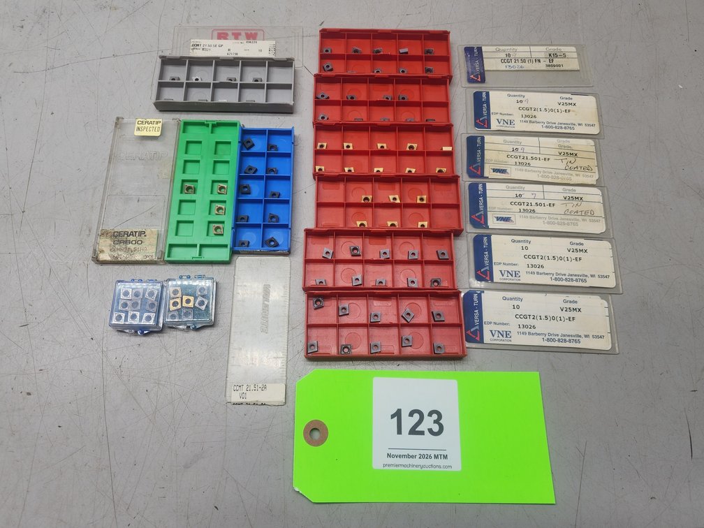 Group of CCGT 21.50 Carbide Inserts.