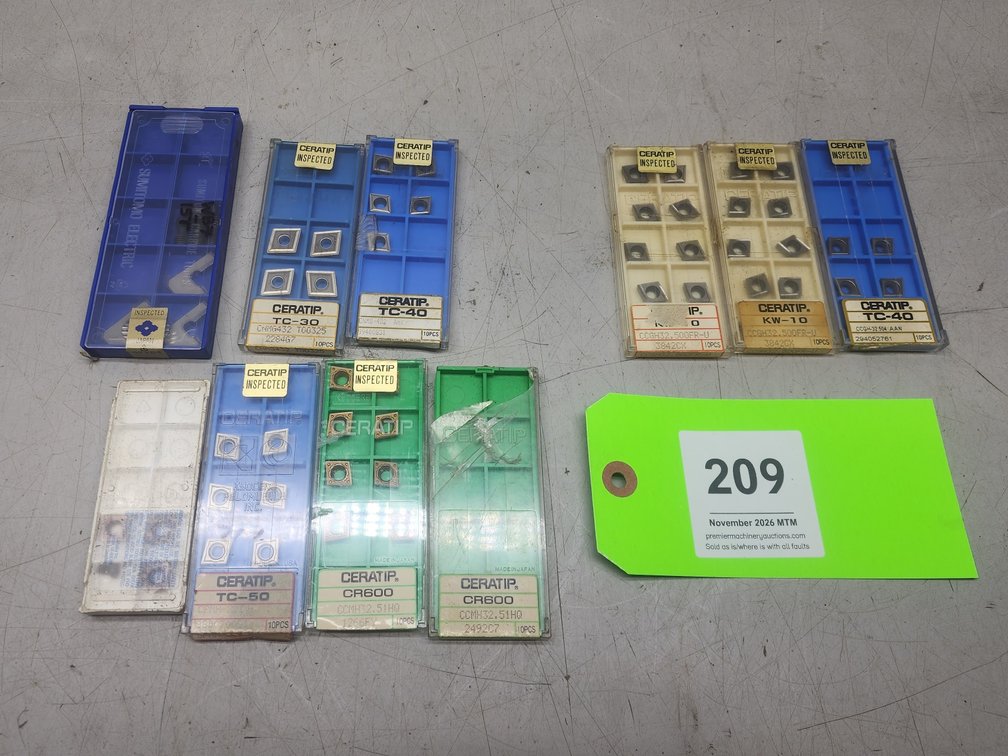 Mostly C Style Carbide Inserts.