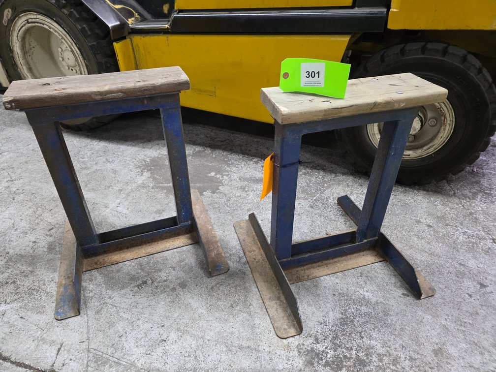 Pair of 21-1/2" Height Steel Horses.