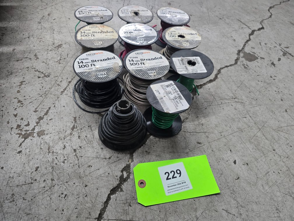 (11) Cerrowire Partial Spools of Various Standard Wire