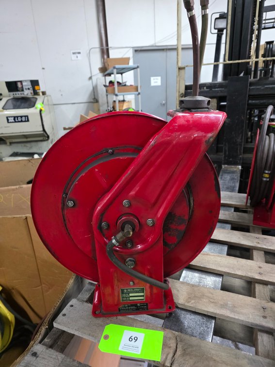 Reelcraft Model TW7450 OLP, Retractable Oxy-acetylene Hose Reel.