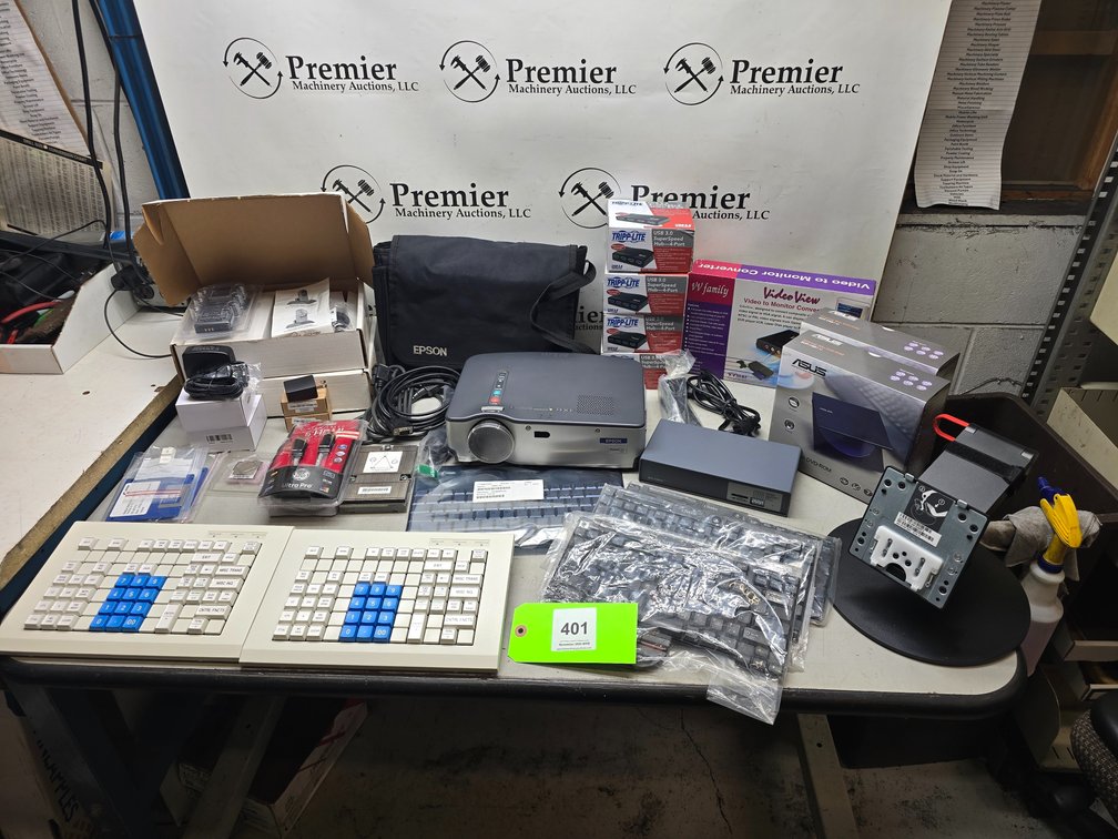 Assortment of Electronics, Charging Devices, Keyboards, Heat Sink and Much Much More