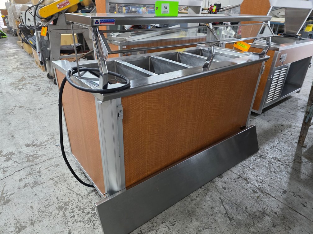Atlas Metal Industries NSF 4-Basin Steam Table Serving Bar.