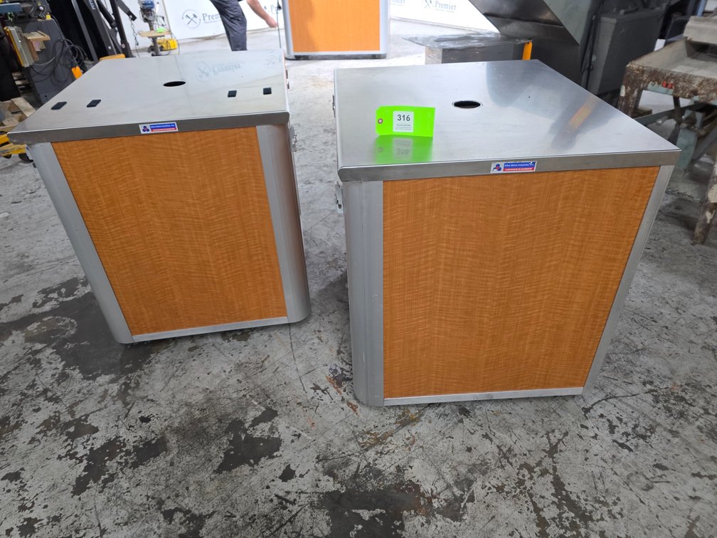 (2) Atlas Metal Industries NSF P.O.S. Checkout Counters.