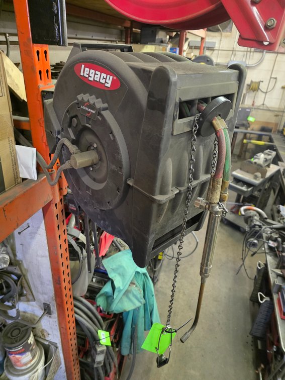 Legacy "Levelwind" Retractable Oxy-acetylene Hose Reel.