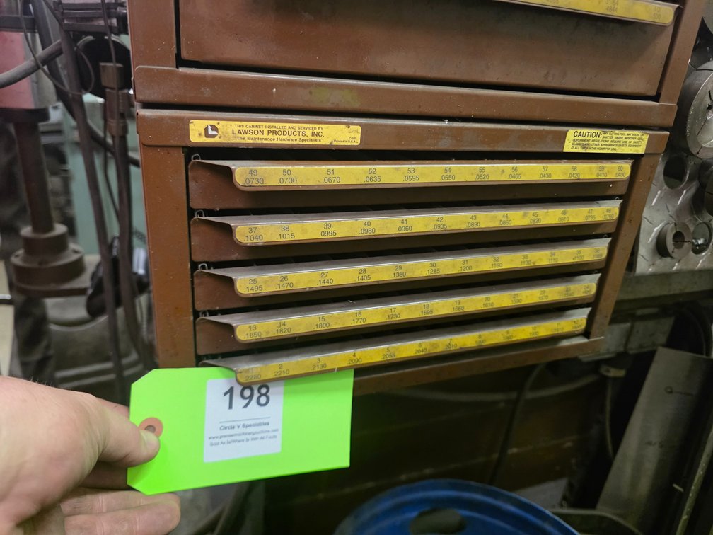 Lawson Products Drill Bit Cabinet