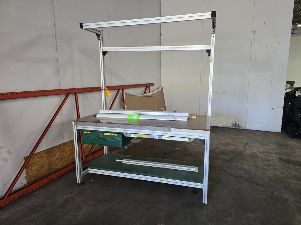 Extruded Aluminum Bench Approx.  65" x 30" x 82"