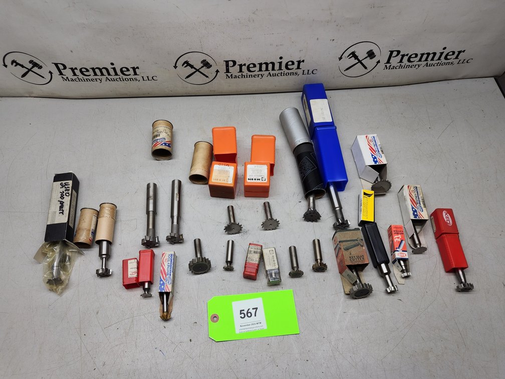 Assorted Key Seat & Other Cutters.
