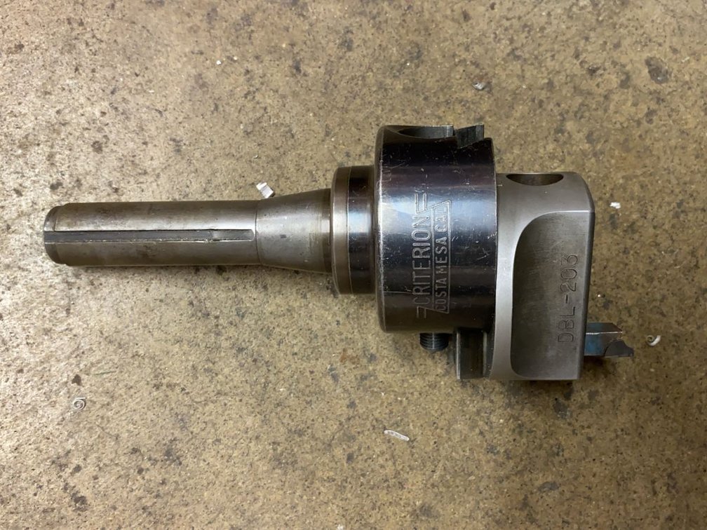 Criterion DBL-205 Boring Head on R8 Shank