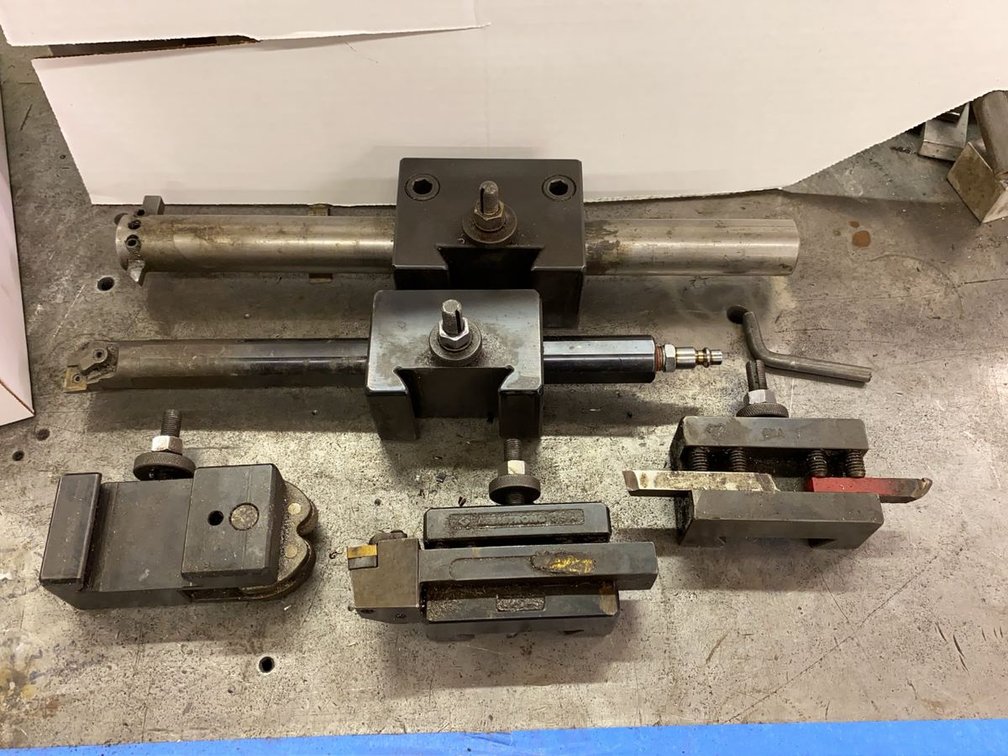 Group of CXA Size Lathe Tool Holders and Boring Bars