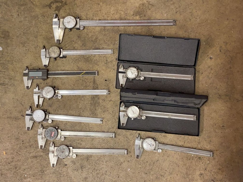 Group of Dial and Digital 6in Calipers