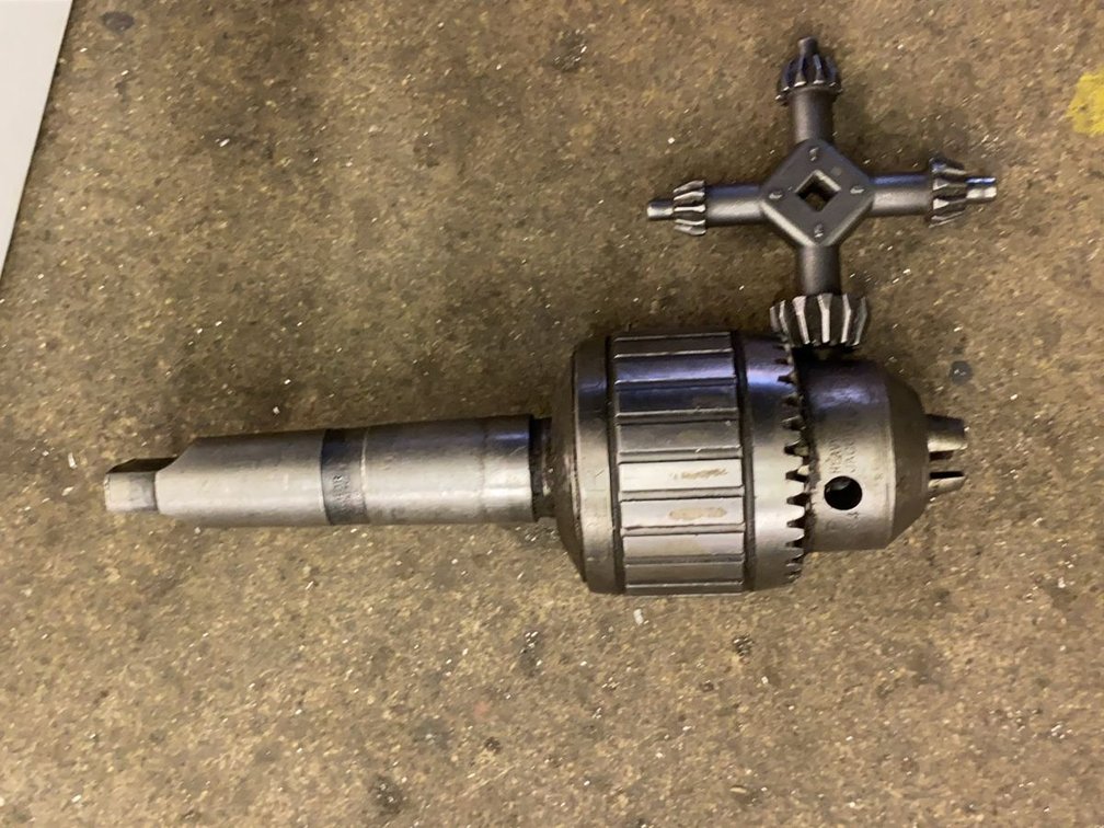 Jacobs No. 14N Super Chuck on #4 MT Shank.