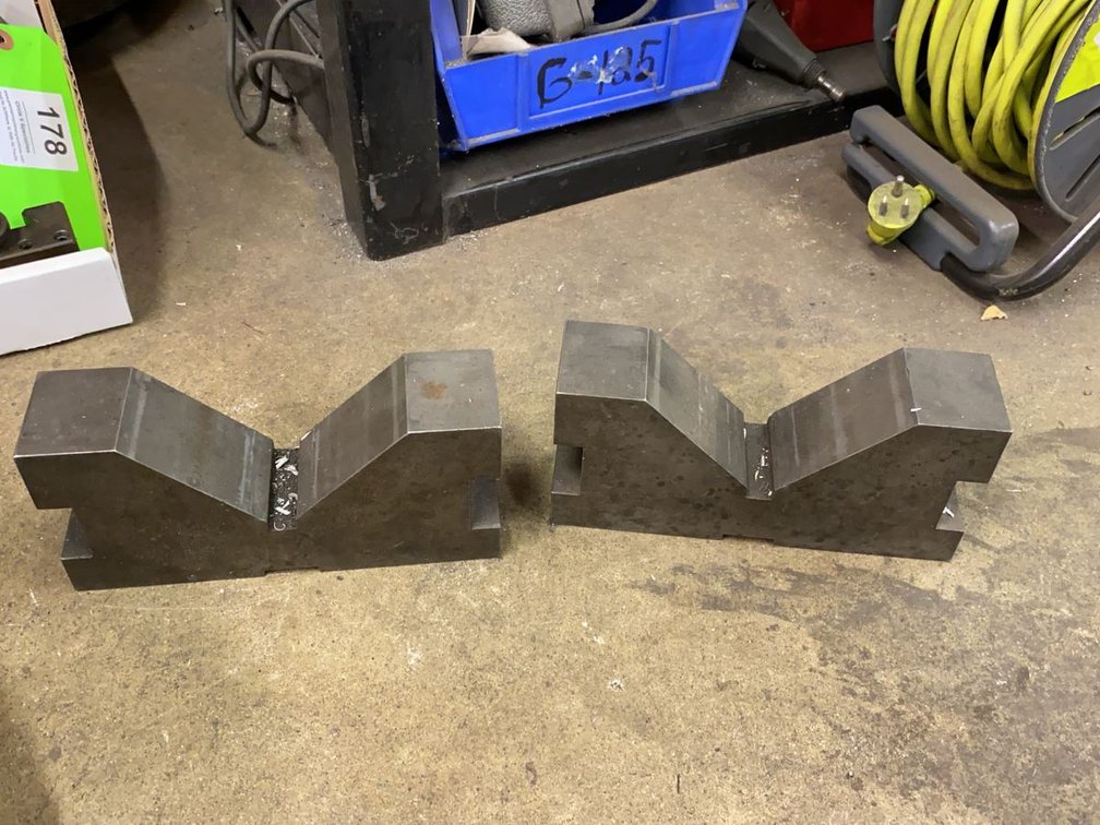 Pair of Large Machinist V-Blocks