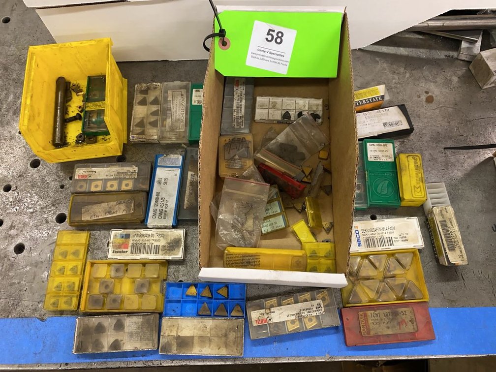 Assortment of Cutting Tool Inserts.