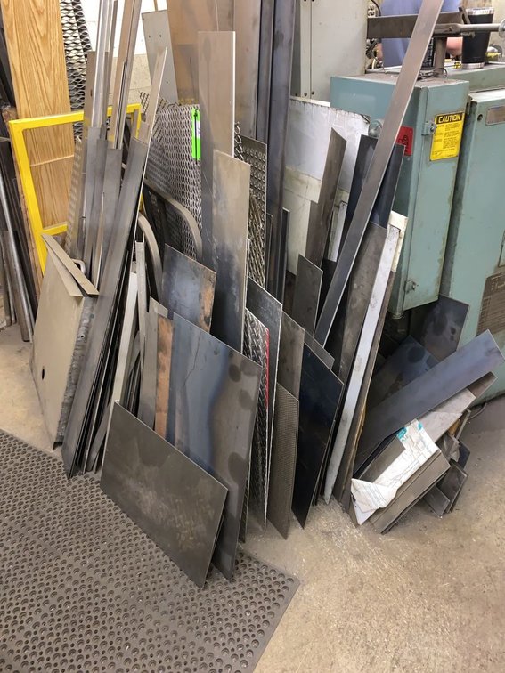 Assortment of Sheet Metal and Plate Drops