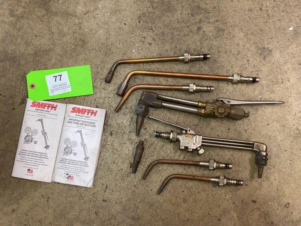 Assortment of Smith Lifetime Oxy-Fuel Torch Parts