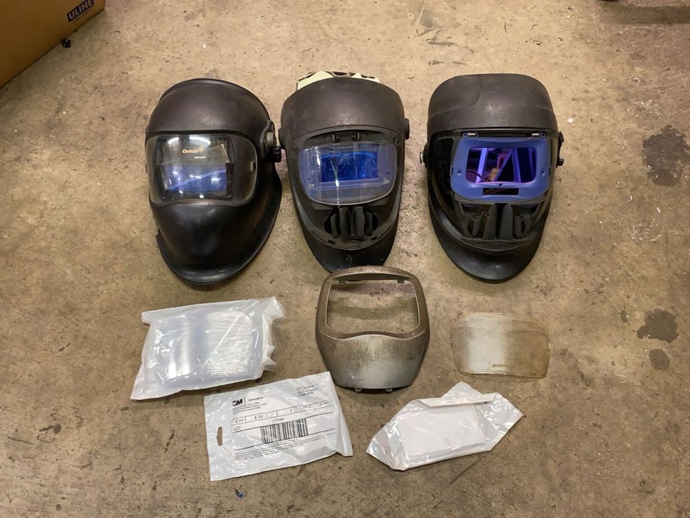 Group of Welding Helmets and Replacement Lenses