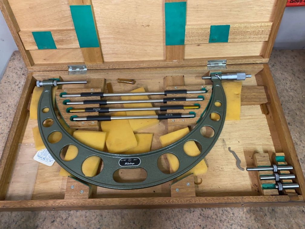 Mitutoyo 12-16in .001 Interchangeable Anvil Outside Micrometer