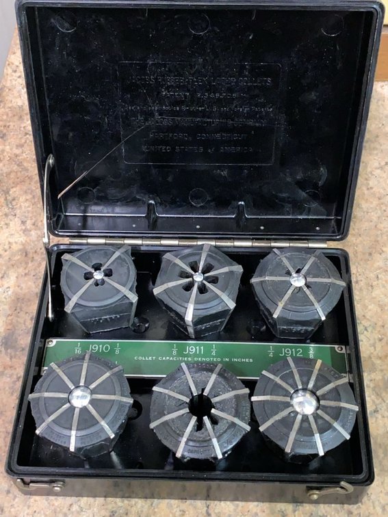 Jacobs J910-J914 Rubber-Flex Lathe Collet Set