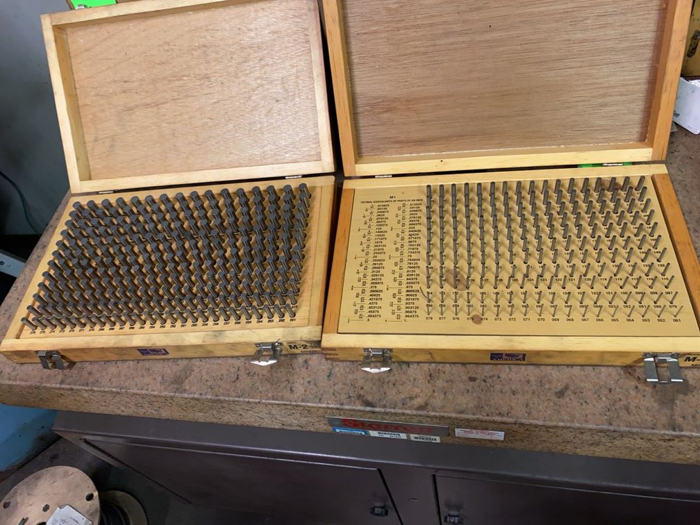 Group of M-1 and M-2 Minus Pin Gage Sets