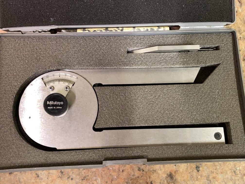 Mitutoyo Universal Bevel Protractor Set