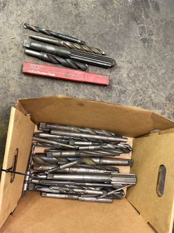 Assortment of Taper-Shank Shop Bits