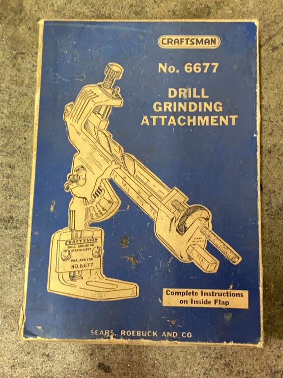 Craftsman No. 6677 Drill Grinding Attachment